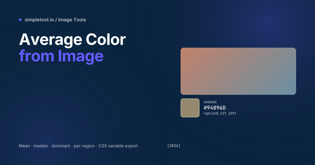 Average Color of an Image: Finder Tool [2026]